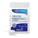 FertilTech Creatin Monohydrat 1,2 kg (1200 g) 200 Mesh Geschmack neutral – feines Pulver, hohe Reinheit, vegan, Dosierlöffel inklusive