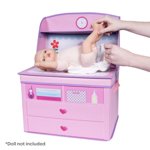 Table à langer ADORA Rose meuble rangement bébé pas cher - 2