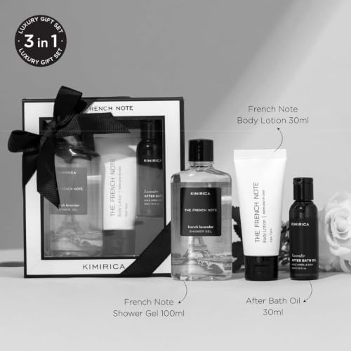 Image of Kimirica Gift Set luxury lavender gift box for Men & Women Set of 3