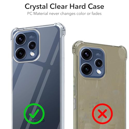 Image of Jkobi Shockproof Crystal-Clear Back Cover for Oppo Reno15 5G | Oppo Reno 15 5G (Anti Yellow Case | Drop & Camera Protection | Hard Polycarbonate)
