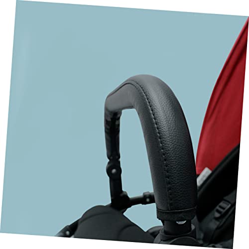 HEALSOPTHY Verstellbarer Kinderwagen Sicherheitsbügel aus PU mit Abnehmbarem Stoßdämpfendem Griff für Kinderwagenmodelle Atmungsaktiv und Reißfest Einfache