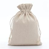 10/50 Stück Multi-Size-Geschenkbeutel aus Baumwolle mit Kordelzug, wiederverwendbar...