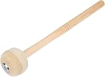 Drum Mallets, Drum Stick Bass Drum Mallet Stick Gong Mallet with Wool Felt Head Percussion Band Accessory for Bass Drum