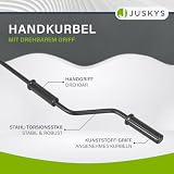 Juskys® Gelenkarmmarkise 350 x 300 cm, UV40+ & wasserabweisend, mit Kurbel & Wandhalterung Länge + Winkel einstellbar, Markise für Terrasse & Balkon, Sonnenschutz Balkonmarkise Gelenkmarkise, Grau