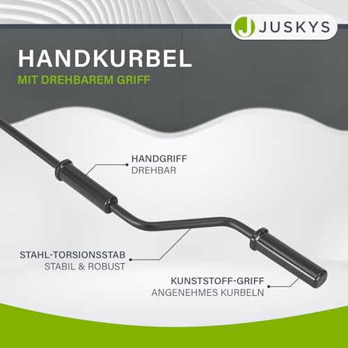 Juskys® Gelenkarmmarkise 350 x 300 cm, UV40+ & wasserabweisend, mit Kurbel & Wandhalterung Länge + Winkel einstellbar, Markise für Terrasse & Balkon, Sonnenschutz Balkonmarkise Gelenkmarkise, Grau