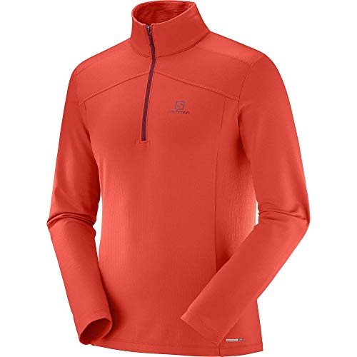 SALOMON Discovery Lt Fez M rouge : veste polaire technique pour le ski et la rando