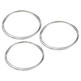 QUARKZMAN 3 Stück Zinkdraht 99.99% Hochreiner Massivzinkstab 1/16"(2mm) Durchmesser 39 3/8"(1000mm) Länge Zinkmetallstab Anode Gute Leitfähigkeit Wissenschaftliche Experimente