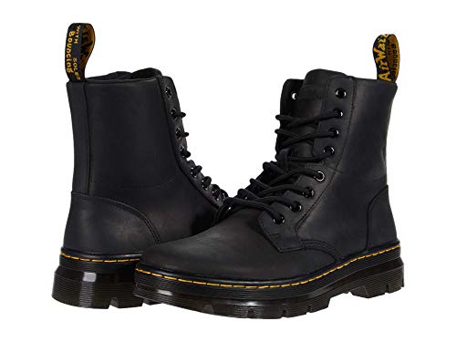 Dr. Martens unisex adult Lace Fashion Boot, Black Wyoming, 12 Women 11 Men US