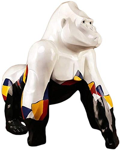 Gfdj Gorilla Abstract Statue Ornaments Animal Figure Resin Sculpture For Home Decoration Office Bar Accessories Gifts Crafts 60 27 50Cm #TOP2