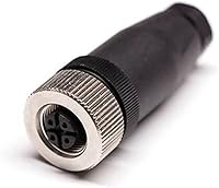 Vista 17 de Elecbee Conector de cable M12 Circular Impermeable Enchufe de Aviación Terminación de Tornillo Instalable en Campo Desapantallamiento Recto