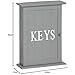 Grey Gray Wooden Key Box Holder Cabinet Wallmounted or Freestanding ...