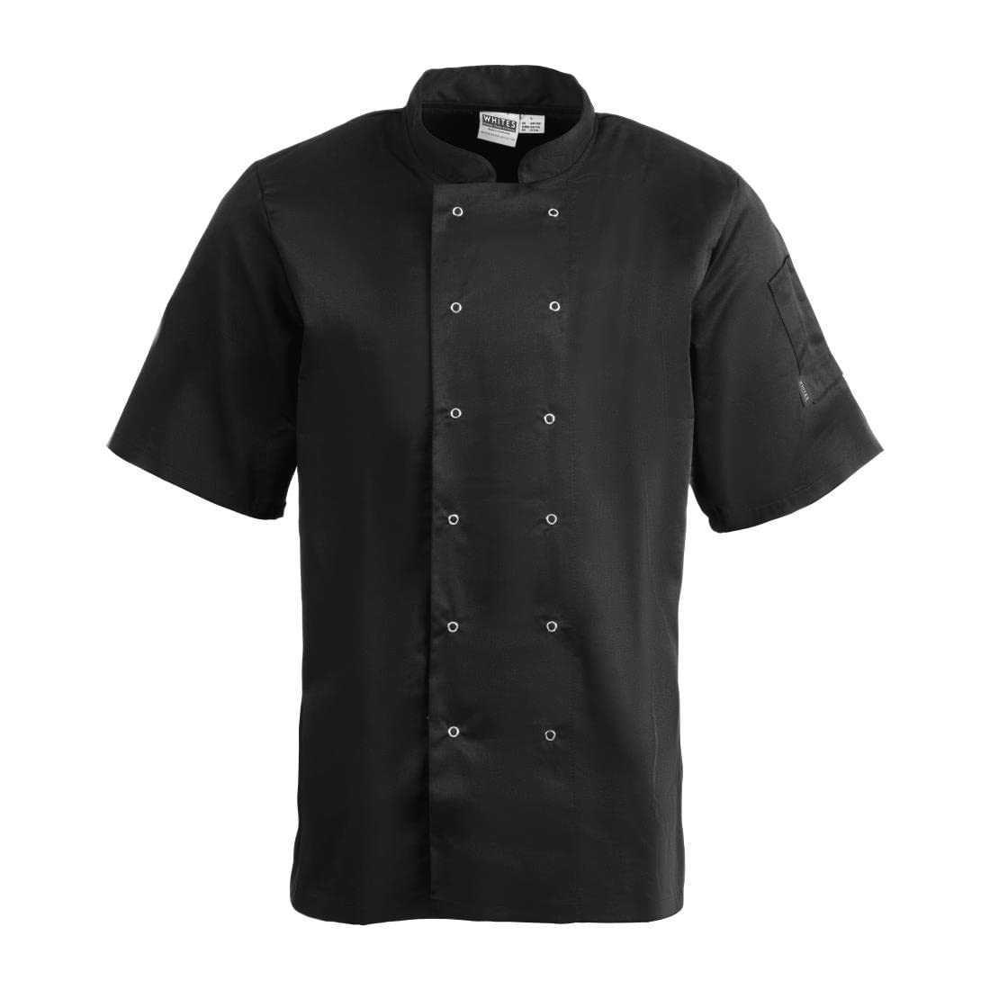 Whites Chefs odzież odzież A439-XL Vegas Chef kurtka, krótki rękaw, czarna
