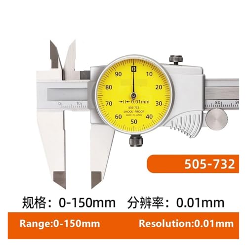 Calibrador Vernier 0-150 mm 0.01 mm Modelo 505-732 miniatura 2
