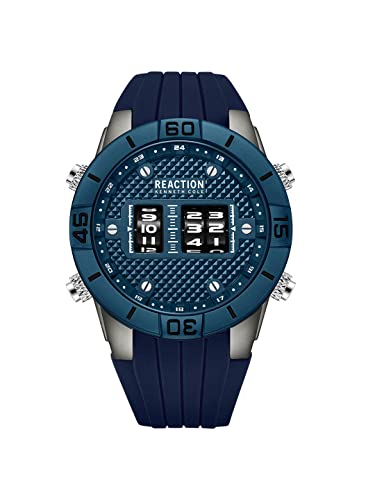 Image of Kenneth Cole Reaction Chronograph Blue Dial Men's Watch-KRWGQ9006001