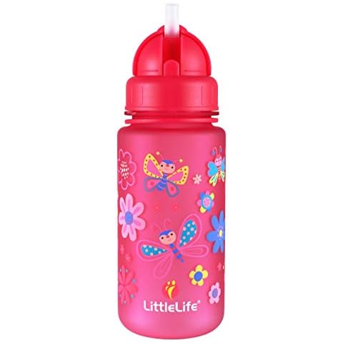 Children's Water Bottle With Easy-Access Lid & Straw, 400ml Cover