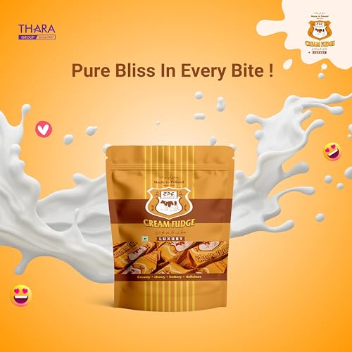 Image of Zpc Milanowek Cream Fudge Luxury,150 Gram Pack Of 2 (Made In Poland) Glacier Poland Cream Classic Toffee /Fudge Creamy&Chewy /Buttery Delicious /Real Butter Toffees /Birthday Party Gift Toffee