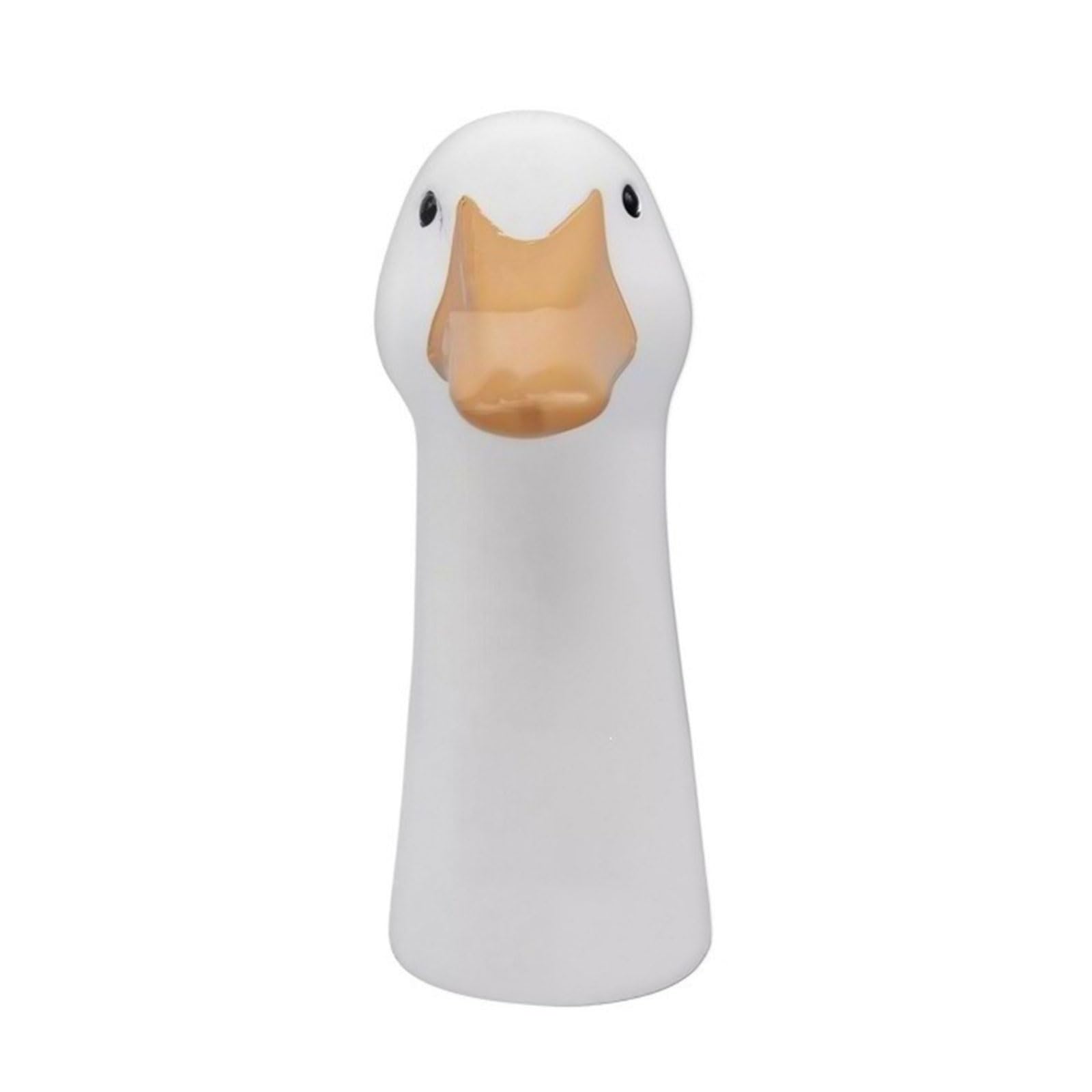 Hsyzygian Geese Head Shape Ceramic Decorative Vases White Animal Planter Pots for Creative Interior Styling Desktop Decors Animal Shape Flower Pots