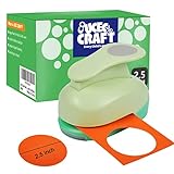 UCEC Circle Punch, 2.5 Inch Circle Hole Punch, Craft Paper Punches Circles Craft Punch Cutters for Handmade Crafting Scrapbooking Cards Arts Fun Projects