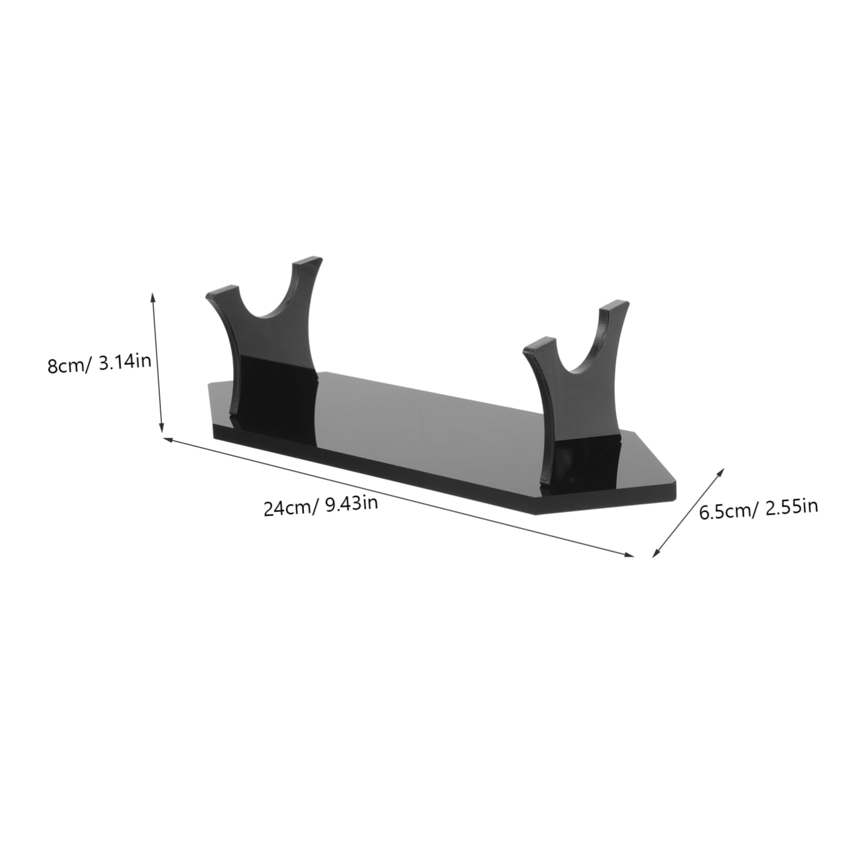 SOLUSTRE Knife Display Stand Knife Holder Cutter Display Holder Decorative Cutter Bracket Household Cutter Stand Cutter Display Stand Cutter Holder Stand Home Decor Acrylic Black