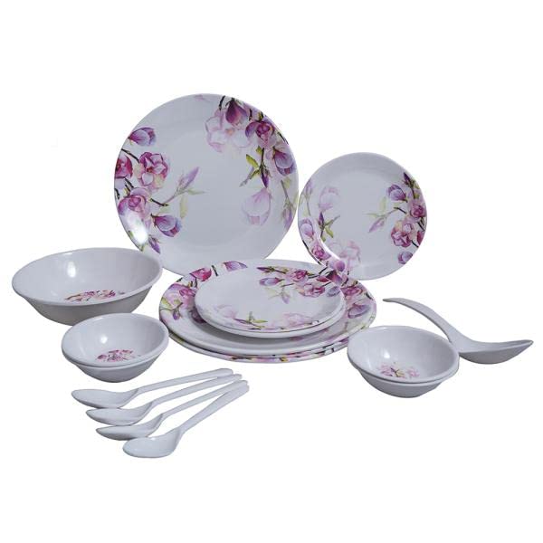 Image of Durodine Picasso Assorted Colour Melamine Dinner Set (18 pcs)