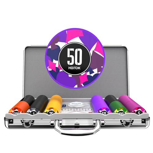 HEITOK Poker Chips Set 300 Stück XY-7301