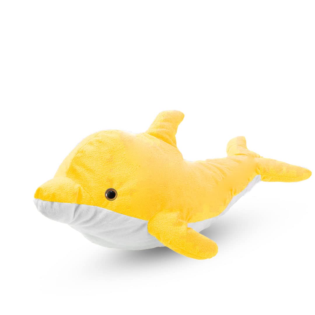 Cute Baby Dolphine Fish Soft Stuffed Toy - 30 cm (Yellow)_ST-picture-10