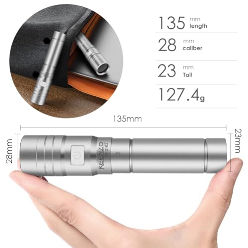KEENZO 2102 UV 365nm Torch Rechargeable,Mini UV 365nm Black Light LED Ultraviolet Flashlight,Small UV365nm Light Blacklight Detector for Pet Urine,Stain,Bed Bugs and More - Image 2