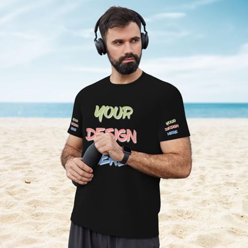 Custom T Shirts for Men Custom Shirt 4-Sided Printing Personalized Tshirts add Logo Text Photo4
