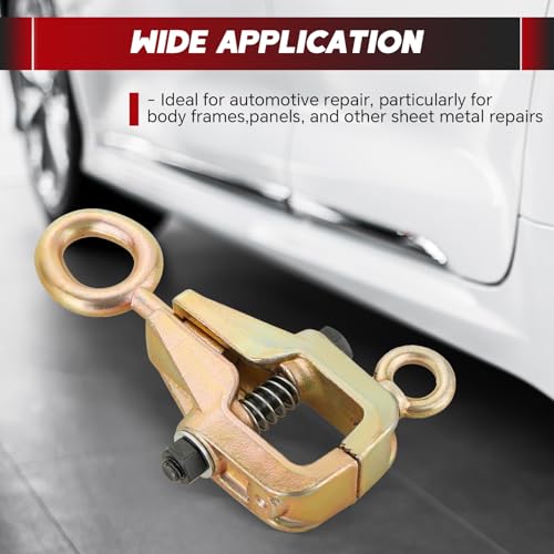 Image of Auto Body Repair Pull Clamp 5 Ton Top and Straight 2 Way | Pull Clamp Repair Clamp Self Tightening Frame Grips Pull Clamp for Automotive Car Vehicle Body Repair