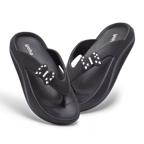 Image of YOHO PILO Slippers for Women | Lightweight & Waterproof Monsoon Footwear | Stylish & Comfortable Chhapal | Soft Orthopedic Flip-Flops, Daily Use Bathroom Slippers
