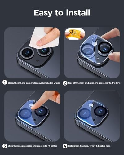 Image of Premium Tempered Glass Screen Protector with Camera Lens Protector for iPhone 13 Mini - Ultra-Clear, Anti-Scratch, Easy Installation