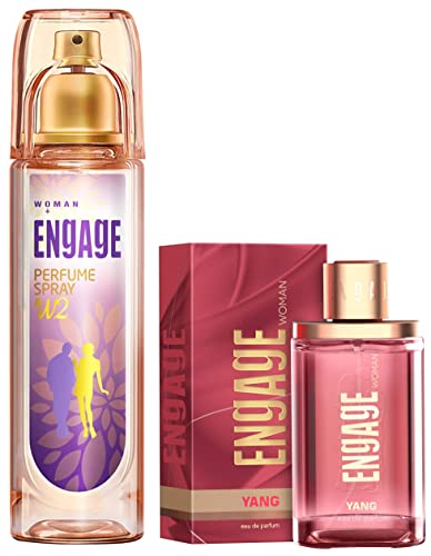 Image of Engage W2 Perfume Spray For Women, 120ml & Yang Eau De Parfum, Perfume For Women, 90ml - Floral