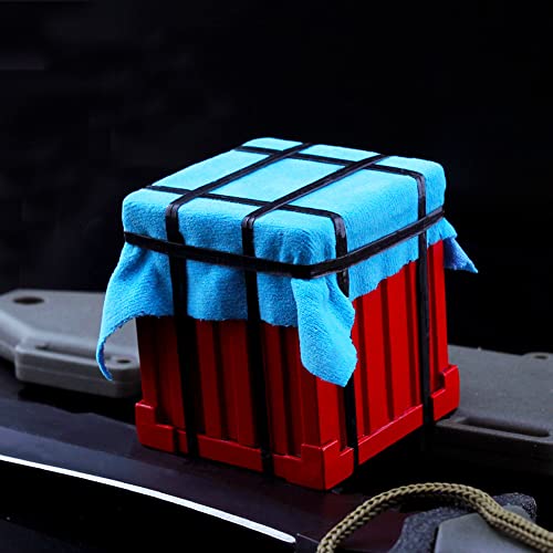 RSHJD Boîte d'aérodrome Porte-clés Pendentif AirDrop Boîte de Rangement Boîte de Rangement Full Metal Modèle Cover