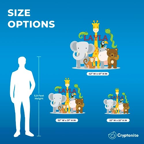 Vinilo Decorativo de Animales Selva Personalizable 55.88x55.88 cm miniatura 5