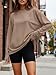 Trendy Queen Womens Oversized Long Sleeve T Shirts 2025 Basic Crewneck Tee Fall Tops Casual Workout Y2K Clothes Khaki 2XL
