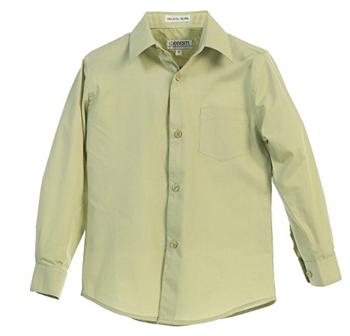 Image of Gioberti Boys Long Sleeve Solid Dress Shirt