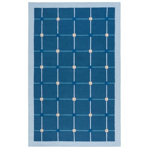 Image of Hand Tufted Wool Carpets Anti Shedding Rug Modern Carpets for Living Room Size 5x7 Feet