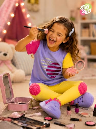 Image of Pilolo Kids Soft Cotton Lycra Solid Ankle Pocket Leggings for Girls