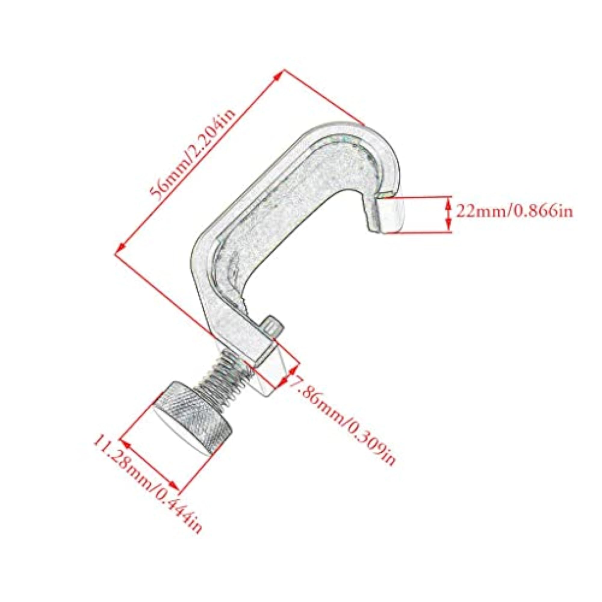 Aluminum Luggage Bag Frame Hook for Vespa Silver