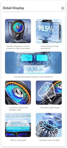 Image of Ohito Best Semiconductor Heat Sink Pubg Gaming Thermal Cooling Pad Cell Phone Cooler Compatible with Ios and Android Sl16