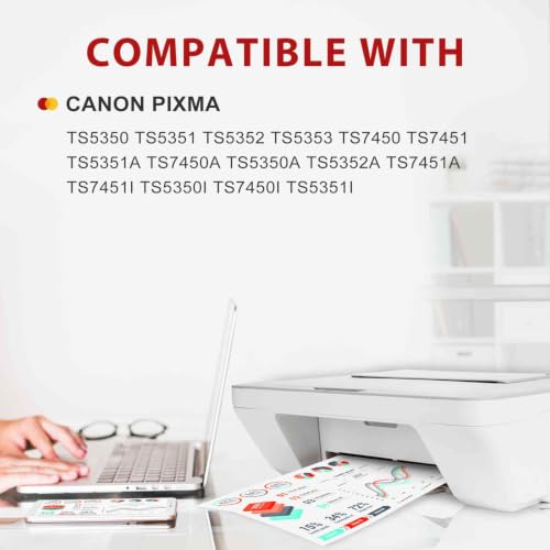 560 561 patronen Kompatibel für Canon 560 561 patronen Multipack für Canon pixma TS5350i TS5350 TS5351 TS5352 TS5353 TS7450 TS7451 Drucker（… – Ansicht 2