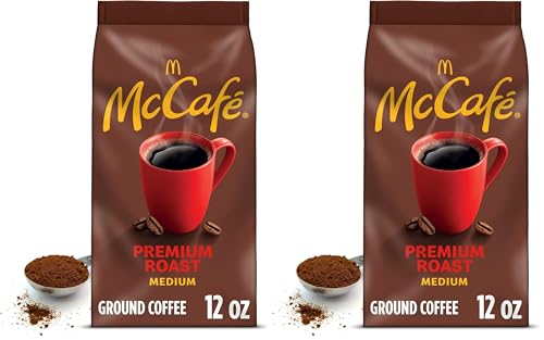 McCafe Premium Roast, Medium Roast Ground Coffee, 12 oz Bag (Pack of 2)