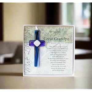 Giftforgreatgrandpaforfathersdaybirthdaychristmashandmadeinusacrosswithsentiment Urban Country Home Decor Gift for great grandpa for fathers day birthday christmas handmade in usa cross with sentiment urban country home decor