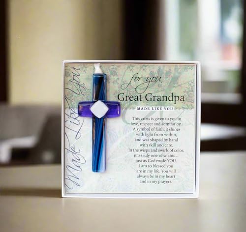 Giftforgreatgrandpaforfathersdaybirthdaychristmashandmadeinusacrosswithsentiment Urban Country Home Decor Gift for great grandpa for fathers day birthday christmas handmade in usa cross with sentiment urban country home decor