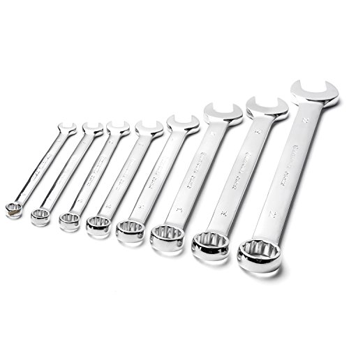MAXPOWER 8-piece (8-22mm) Metric Combination Wrench Set - Pro Grade Chrome Vanadium Spanners