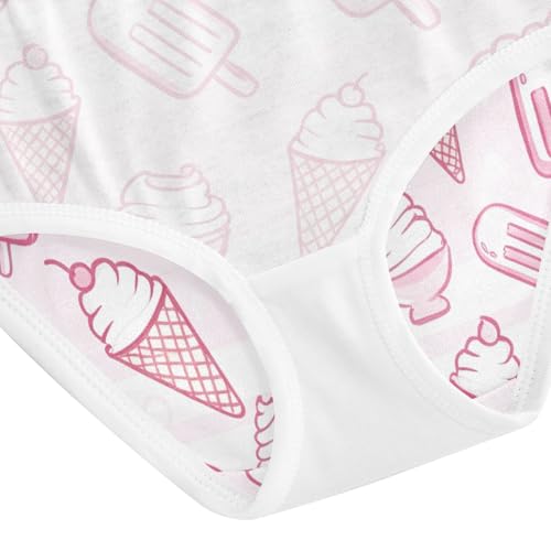 Durable Girls Underwear Toddler 2t Cotton Cute Panties Girl Cute Pink Ice Cream Briefs Underpants 5