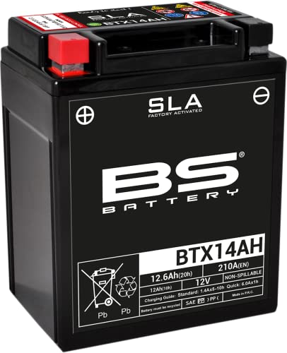 Batteria Radiocodice 300758 Btx14Ah Agm Sla Batteria, Nero