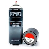AC - Bote de Pintura en Spray - Fabricado en España - Ideal para cualquier superficie, Madera, Metal, Cartón, Piedra o Cerámica - Capacidad de 400 ML - Color Rojo Bermellón