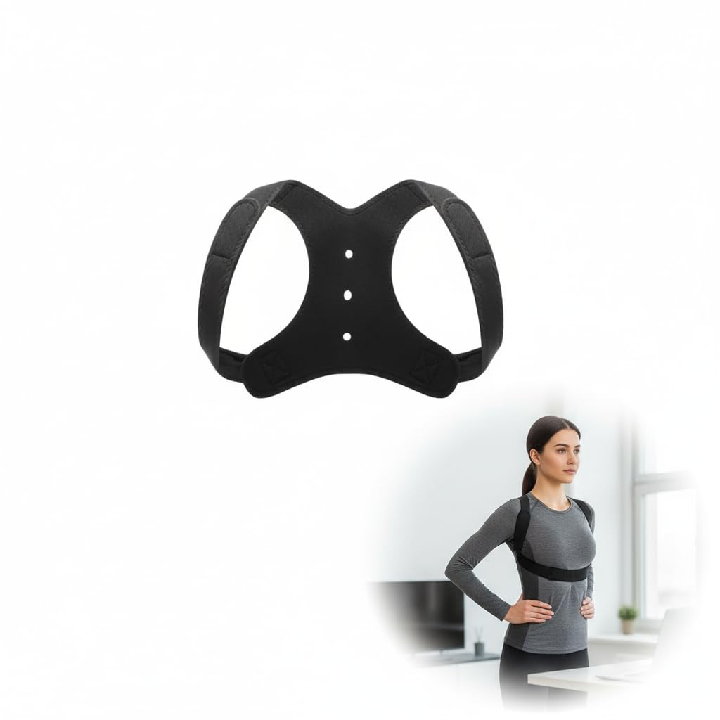 Posture Corrector-Back Brace for Men and Women,Adjustable and Breathable Upper Back Brace for Posture,Back Straightener,Providing Pain Relief from Back, Shoulder - M