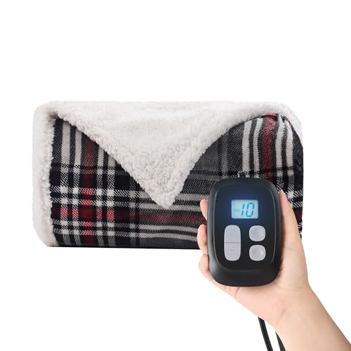 Heated Blanket Electric Blanket Full Size 72''x84'' with 10 Heating Levels, 12 Hour Auto Shut Off...